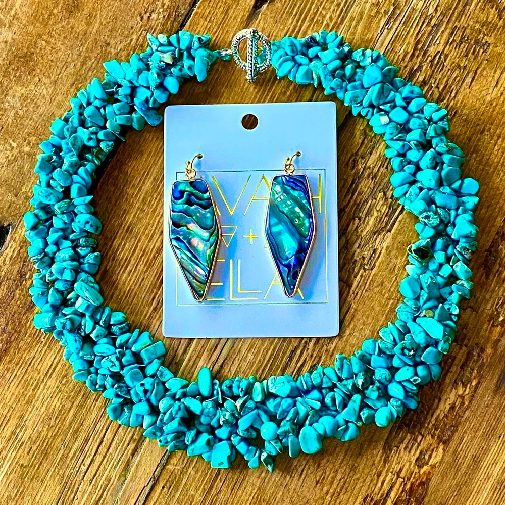Nwt Eye Candy La Turquoise Collar Necklace 75$